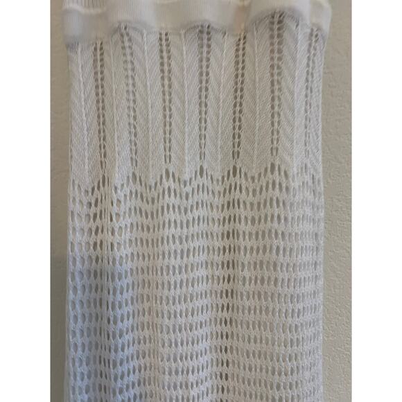Bebe Crochet Knit Maxi Dress Womens Small Boho Y2K Cottage Fairy Whimsy White - Picture 9 of 15
